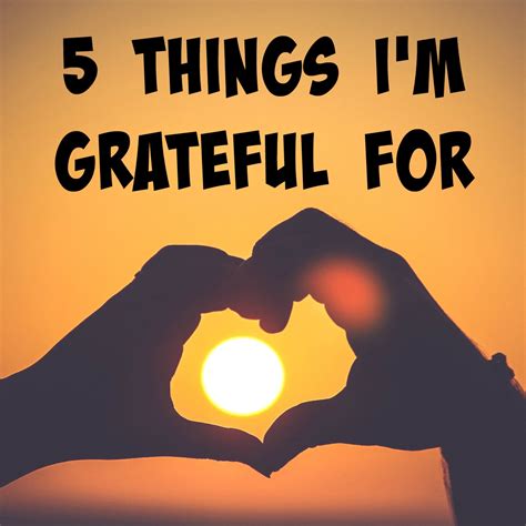 5 Things I'm Grateful For - Jenn Buell