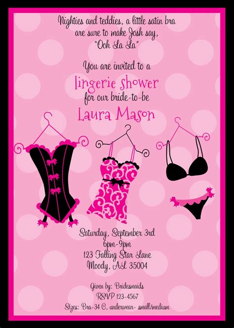 Lingerie Shower Invite Gay And Sex