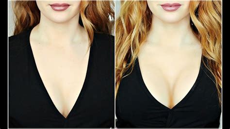 how to make your boobs look larger tips and tricks youtube