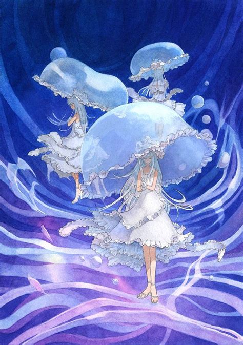 Medusa By ~efira Japan On Deviantart Jellyfish Art Mermaid Art