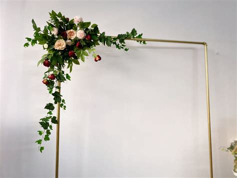 White Rose And Eucalyptus Arch Flowers Wedding Altar Flowers Etsy