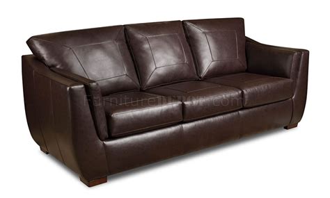 Brown Cordovan Bonded Leather Sofa And Loveseat Set Woptions