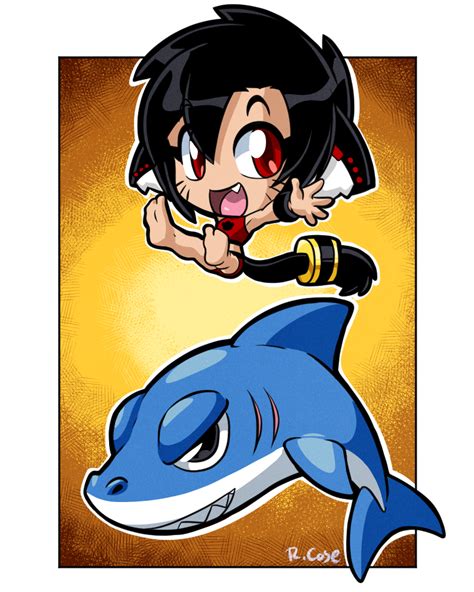 Chibi Lara With Chibi Shark By Rongs1234 On Deviantart