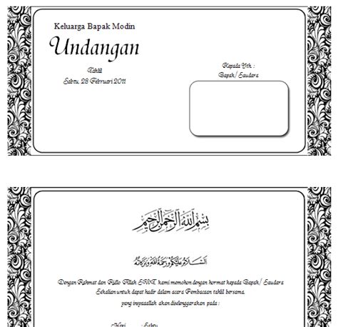 Bingkai undangan png you can download 33 free bingkai undangan png images. Download template undangan Walimatul ursy, tahlil dan Aqiqah dengan format .doc ms. office ...