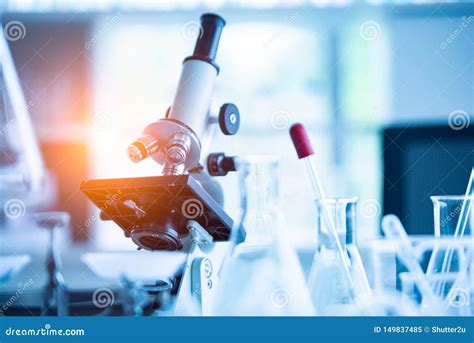Medical Laboratory Microscope In Chemistry Biology Lab Test Scientific