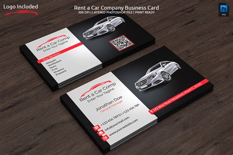 The parti pris in point of visiting card design sample is taken besides by using. Rent a Car Business Card ~ Business Card Templates on ...