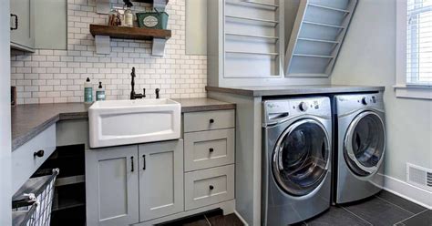 Or perhaps incorporate your laundry into the kitchen design as a euro laundry. Tiny Laundry Room? Try These 10 Creative Cabinet Ideas