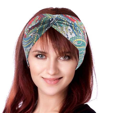 New Women Boho Style Elastic Headband Dance Headband Cotton Twist
