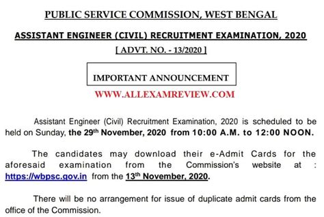 West Bengal Psc Ae Civil 2020 Question Paper All Exam Review