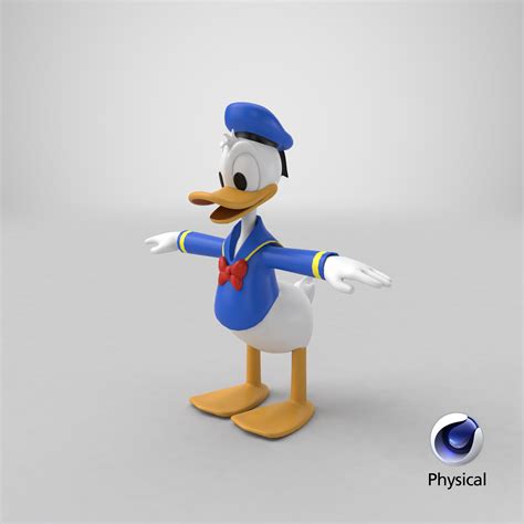 Donald Duck 3d Model 99 Fbx C4d Max Ma Obj Dae Free3d