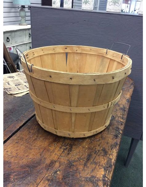 Metal collectible sewing baskets and boxes. Half Bushel Basket - Heirloom Home
