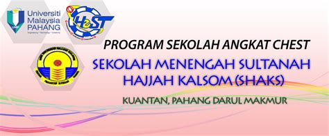 Smk sultanah hajjah kalsom, kuantan, malaysia. Chemical Engineering Student Society: Sekolah Angkat CHEST ...