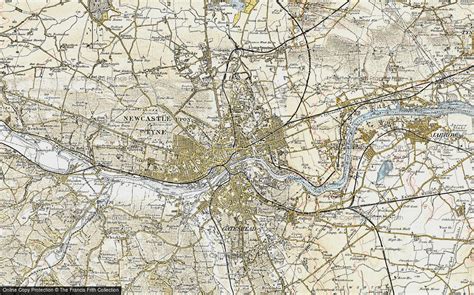Old Maps Of Newcastle Upon Tyne Francis Frith