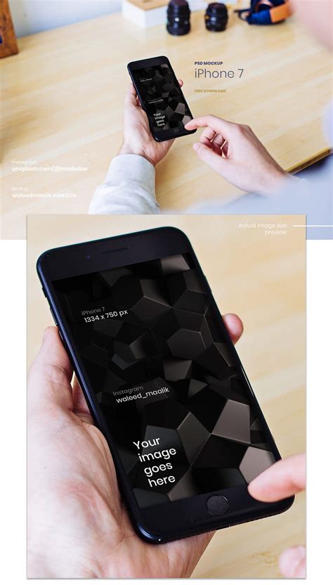Download iPhone 7 PSD Mockup FREE on Behance