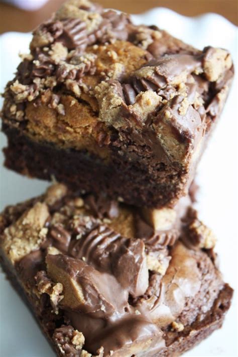 Easy Reeses Peanut Butter Cup Brownies Catch My Party