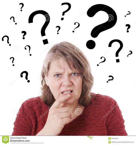 Elderly Woman Looking Confused Stock Image Image Of Isolated