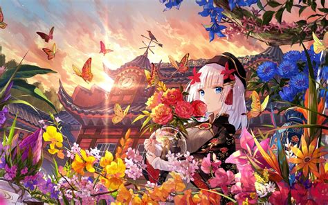 11 4k Wallpaper Anime Flower Anime Top Wallpaper Images