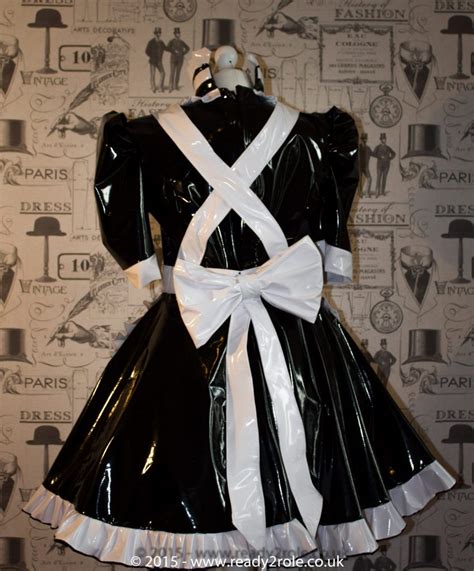 hi alice more pvc maids dress with full apron ready2role