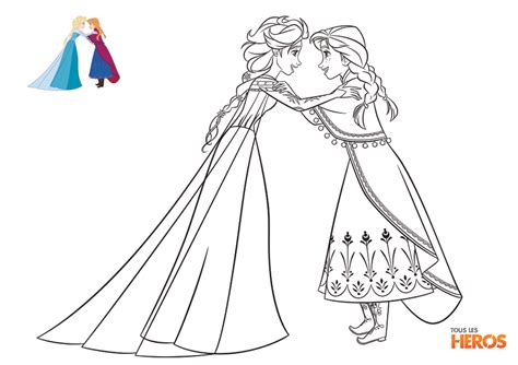 Coloriage elsa dessin à imprimer coloriage reine des neiges anna et elsa princesse coloriage elsa et anna les deux princesses du royaume et soeurs dessin de elsa et anna - Les dessins et coloriage