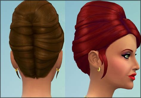 Higher Updo Hair For Females By Julie J Sims 4 Hair