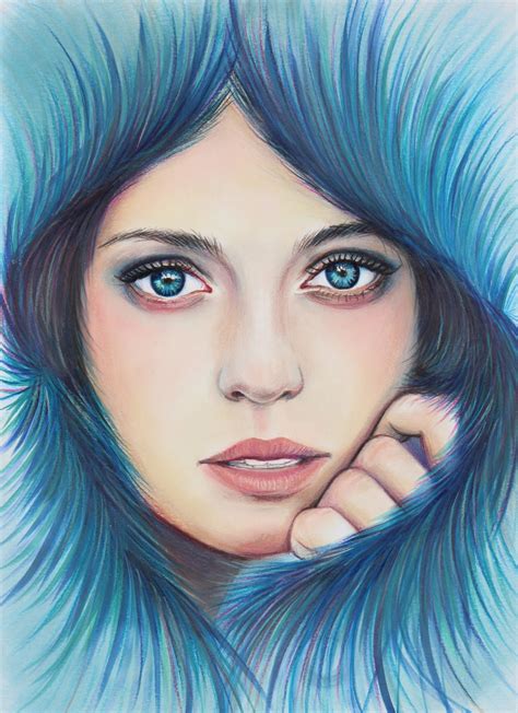 Feeling Blue By Joanne Barby C Copic Markers Panpastel And