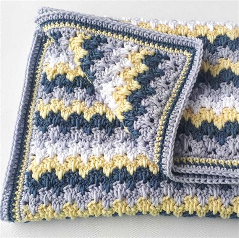 Modern Crochet Baby Blanket Pattern Poppys Blanket Annie Design