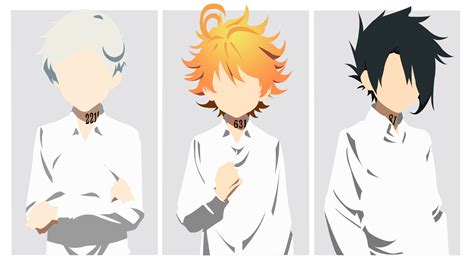 Emma Norman Ray Yakusoku No Neverland Anime Wallpaper Hd