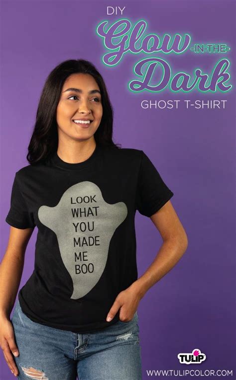 Diy Halloween Glow Ghost T Shirt Glow In The Dark Glow Shirt Custom
