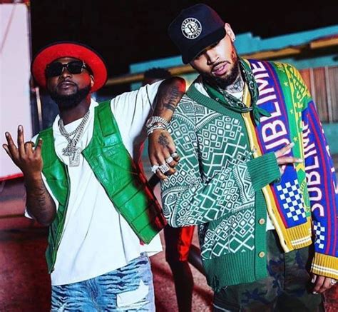 Chris Brown And Davido Pictured Together As They Prepare To Release A