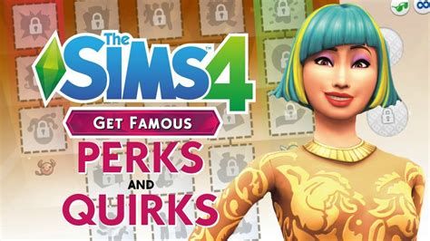 Fame Perks And Quirks The Sims 4 Get Famous How Fame Works Youtube