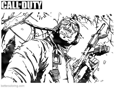 Call Of Duty Coloring Pages Black Ops Free Printable Coloring Pages