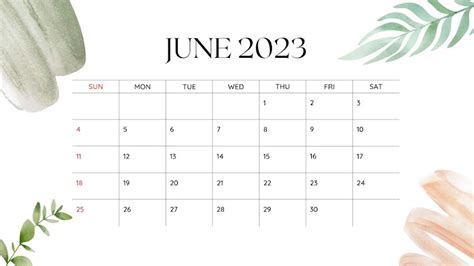 27 Minimalist Free June Calendars To Download Onedesblog