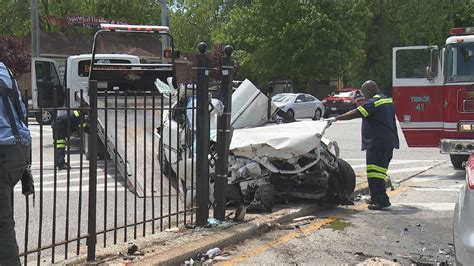 Major Crash In Northwest Baltimore Ends With Non Life Threatening