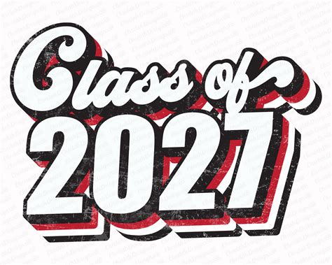 Class Of 2027 Sublimation Png Retro Sublimation Designs Etsy