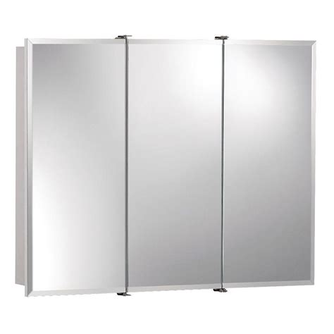 A medicine cabinet is a small storage space usually located by the bathroom sink. JENSEN Ashland 30 in. x 26 in. x 4-3/4 in. Frameless ...