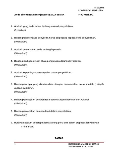 Cadangan projek akhir terbaik dalam pelbagai kes selesai. Contoh Kertas Cadangan Penyelidikan Sains Sosial