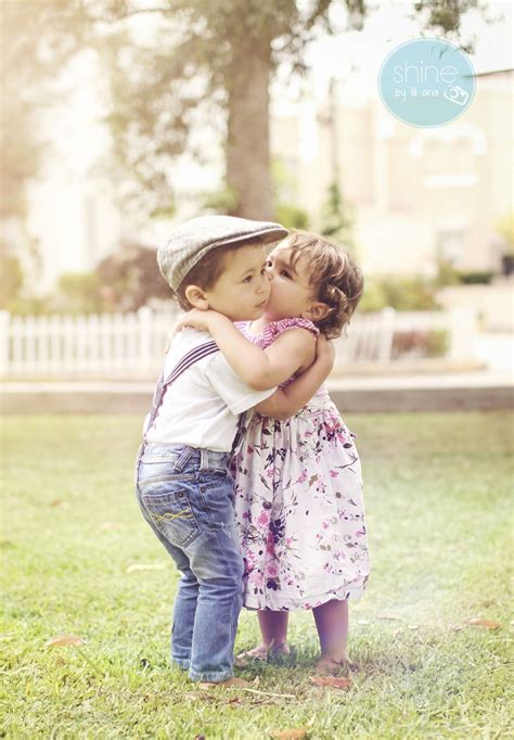 Little Boy And Girl Sweetest Kiss Little Boy And Girl Child Love