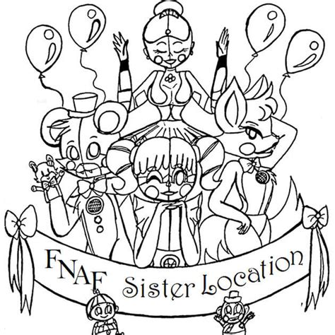 Fnaf Sister Location Free Coloring Pages