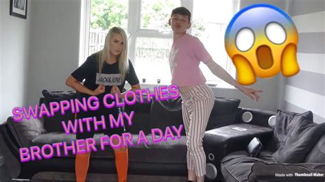 swapping clothes with my brother in public youtube