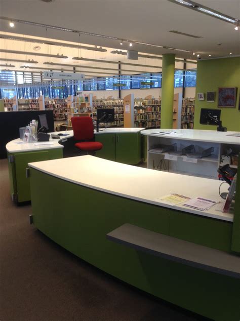 Narellan Library Circulation Desk Camden Council Library Service