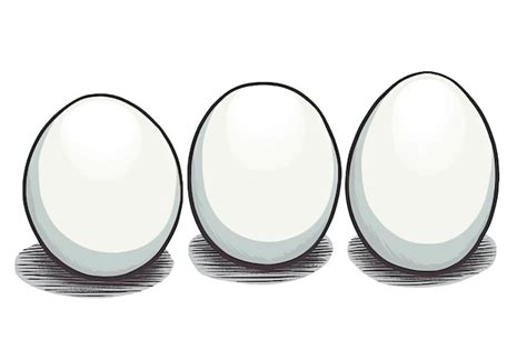 Premium Ai Image Lone White Eggs On A White Background Generative Ai