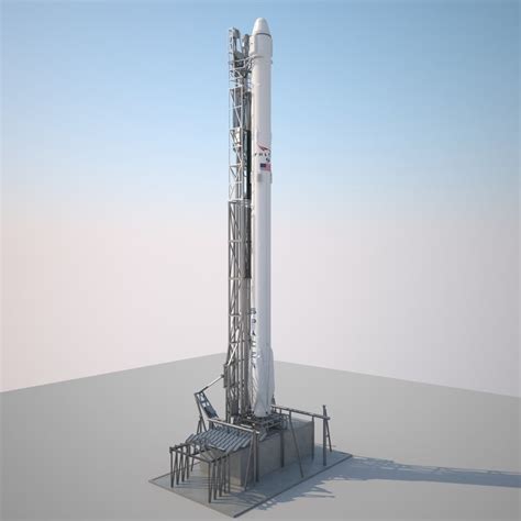 3d Falcon 9 Rocket