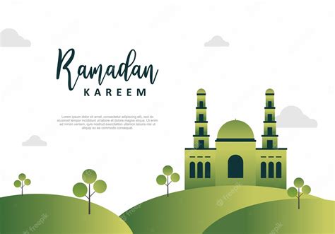 Premium Vector Ramadan Kareem Background Banner Poster Greeting Card