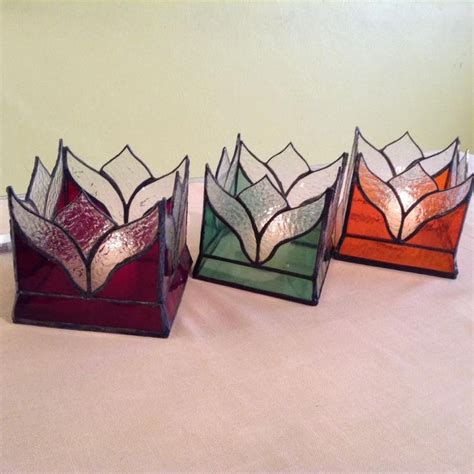 Glass jar make wonderful candle holders and, with a bit of imagination and some materials, you can turn your old yogurt jars in lovely faux stained. 76 best stain glass candle holders images on Pinterest ...