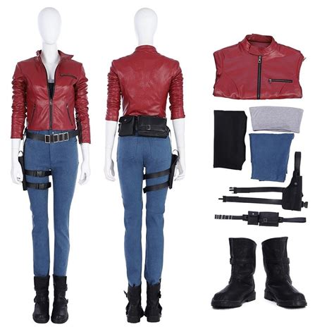 Resident Evil 2 Remake Claire Redfield Cosplay Costume Deluxe Edition