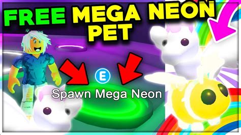 Spawn Any Pet Into A Mega Neon For Free Roblox Adopt Me Update Youtube