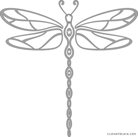 Dragonfly Clipart Black And White Dragonfly Black And White