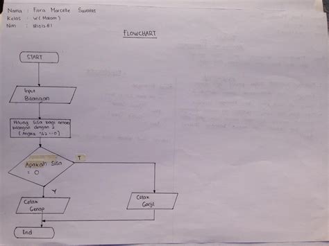 Flowchart Bilangan Ganjil Genap Pengertian Flowchart Adalah Simbol Images