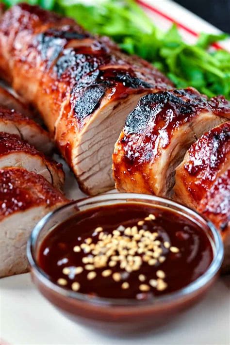 This classic roast pork recipe with lots of delicious crackling is great for sunday lunch with the sage and sausage meat are stuffed inside a pork loin to create a moist, flavoursome sunday lunch main for a use up leftover christmas cranberry sauce in this quick pork braise, lovely with a dollop of mash. Chinese BBQ Pork Tenderloin | An Easy Pork Tenderloin Recipe