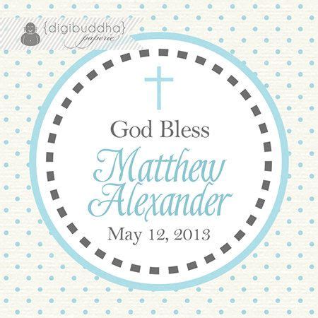 A collection of images is nice to see. BAPTISM FAVOR TAGS Baby Boy Blue Dots Gray Cross ...